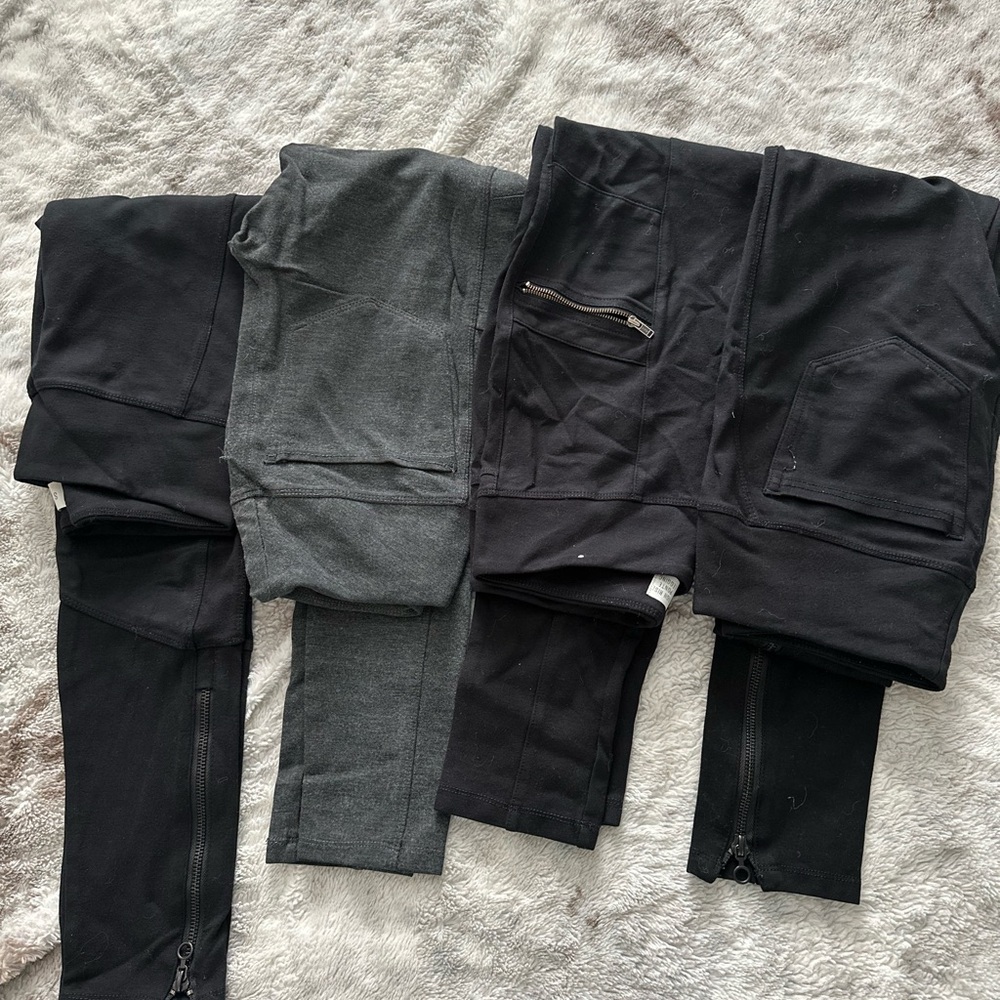 Mudd Women's Black and Gray Jeggings